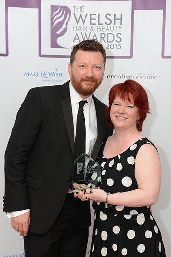 Best Massage Therapist in Wales 2015, Denise Owen massage Therapy - seen here with husband, Neill